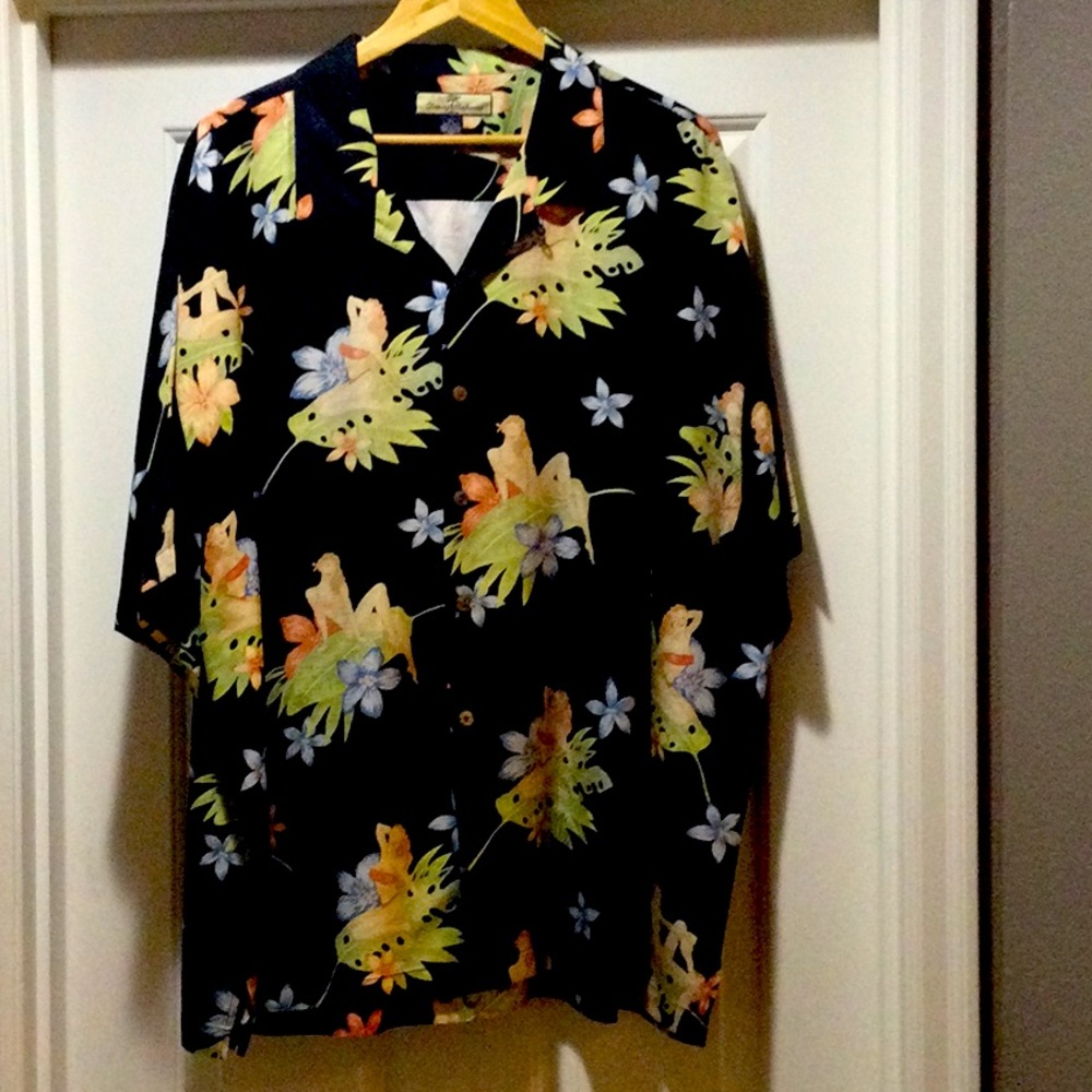 Mermaid on a lily pad. Silk Tommy Bahama